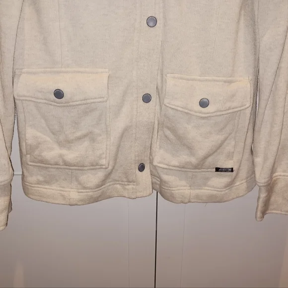 Volcom Cream Military Style Shacket - Picture 3 of 11